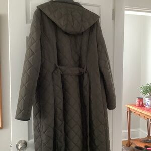 DKNY Olive Green Quilted Jacket